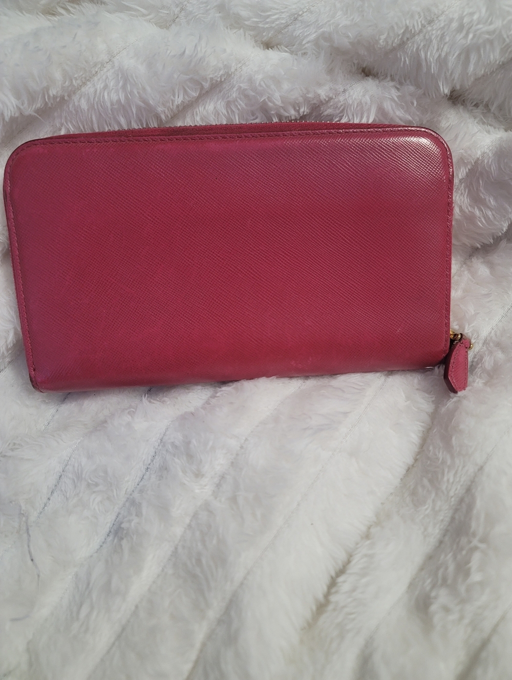 PRADA Ribbon Round Zipper Long Wallet Authentic - Picture 3 of 8